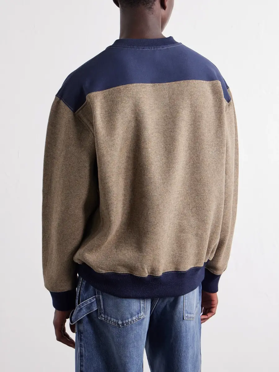 JW Anderson Logo-Embroidered Wool-Blend Jersey Sweatshirt - Men | Thumbnail 4 JW Anderson Logo-Embroidered Wool-Blend Jersey Sweatshirt - Men | Thumbnail 4