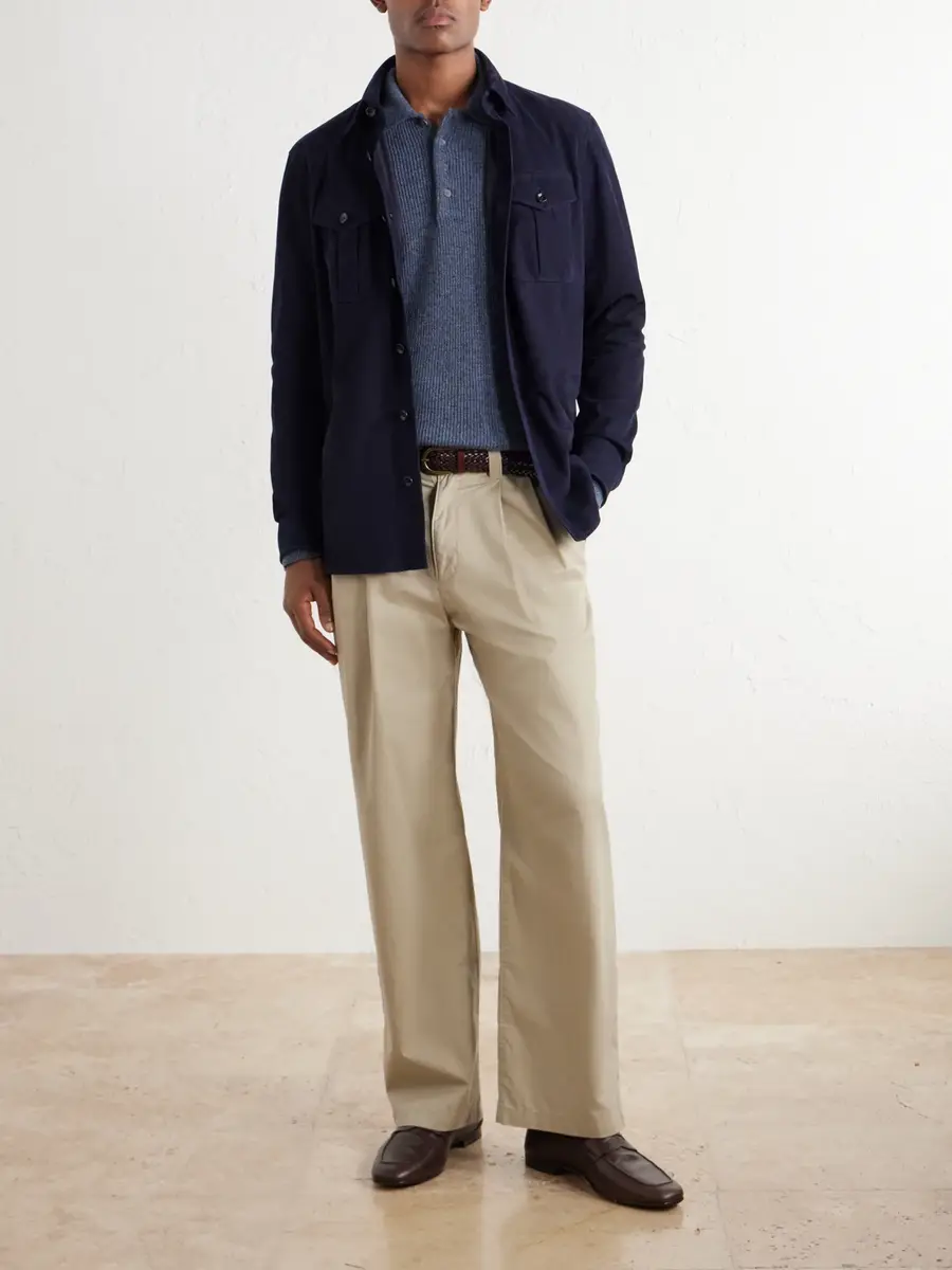 PIACENZA 1733 Ribbed Cashmere Polo Shirt - Men | Thumbnail 2