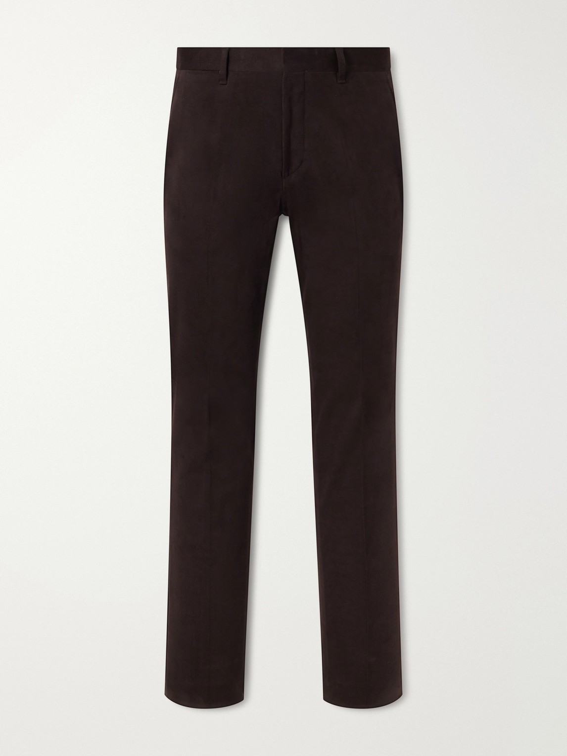 MR P. Straight-Leg Brushed Cotton-Blend Twill Suit Trousers - Men