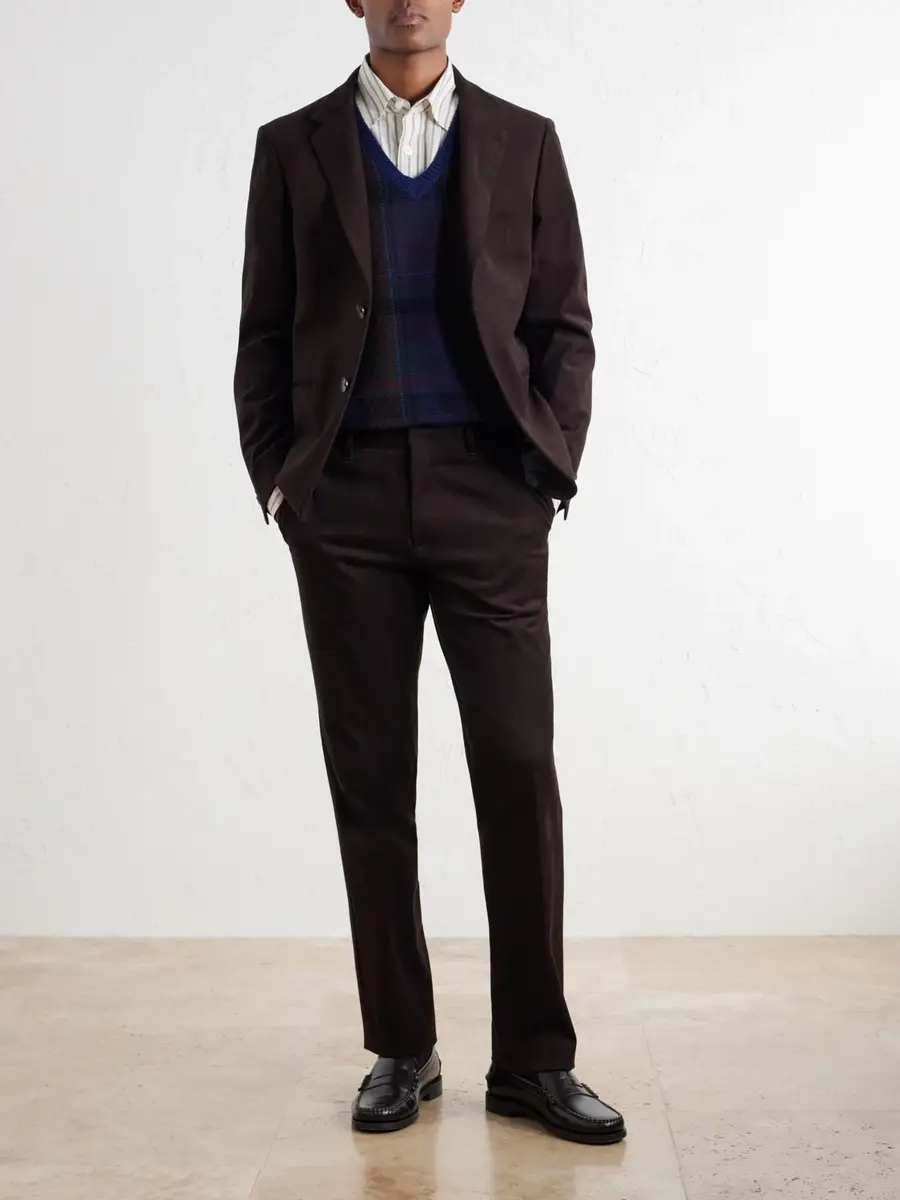 MR P. Straight-Leg Brushed Cotton-Blend Twill Suit Trousers - Men | Thumbnail 2 MR P. Straight-Leg Brushed Cotton-Blend Twill Suit Trousers - Men | Thumbnail 2