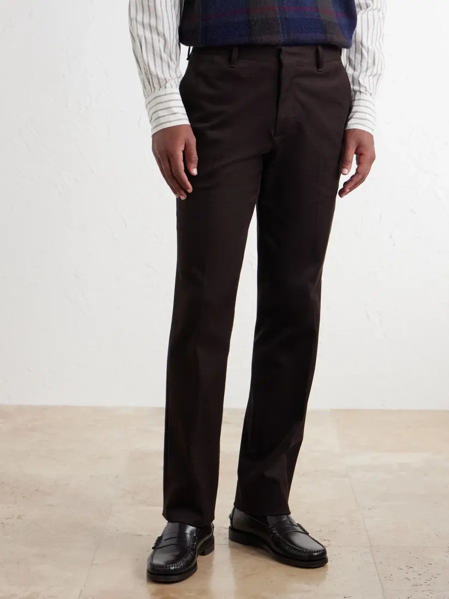 MR P. Straight-Leg Brushed Cotton-Blend Twill Suit Trousers - Men | Thumbnail 3 MR P. Straight-Leg Brushed Cotton-Blend Twill Suit Trousers - Men | Thumbnail 3