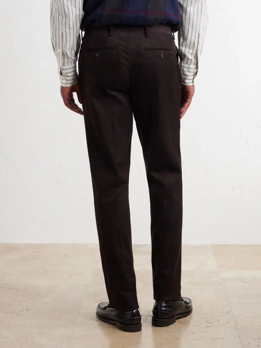 MR P. Straight-Leg Brushed Cotton-Blend Twill Suit Trousers - Men | Thumbnail 4 MR P. Straight-Leg Brushed Cotton-Blend Twill Suit Trousers - Men | Thumbnail 4