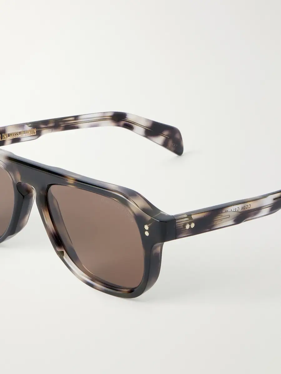Cutler and Gross GR14 Aviator-Style Tortoiseshell Acetate Sunglasses - Men | Thumbnail 3