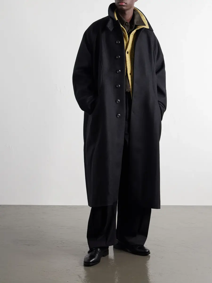 SAGE NATION Takeshi Melton Wool Coat - Men | Thumbnail 2 SAGE NATION Takeshi Melton Wool Coat - Men | Thumbnail 2