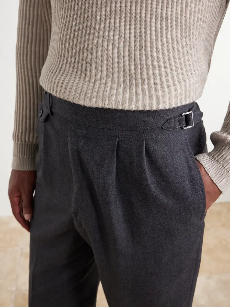 dunhill Straight-leg Wool and Cashmere-Blend Suit Trousers - Men | Thumbnail 5