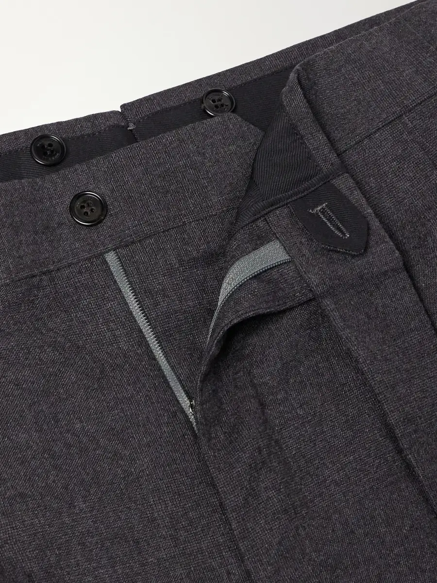 dunhill Straight-leg Wool and Cashmere-Blend Suit Trousers - Men | Thumbnail 6