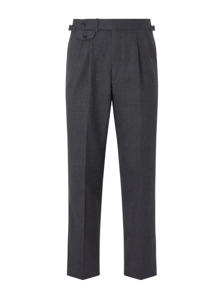 Straight-leg Wool and Cashmere-Blend Suit Trousers - Men Straight-leg Wool and Cashmere-Blend Suit Trousers - Men
