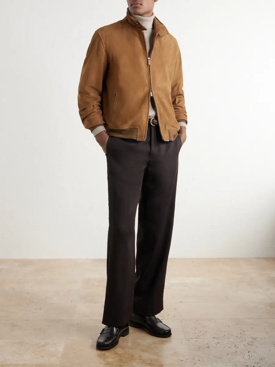 Frescobol Carioca Canela Suede Jacket - Men | Thumbnail 2