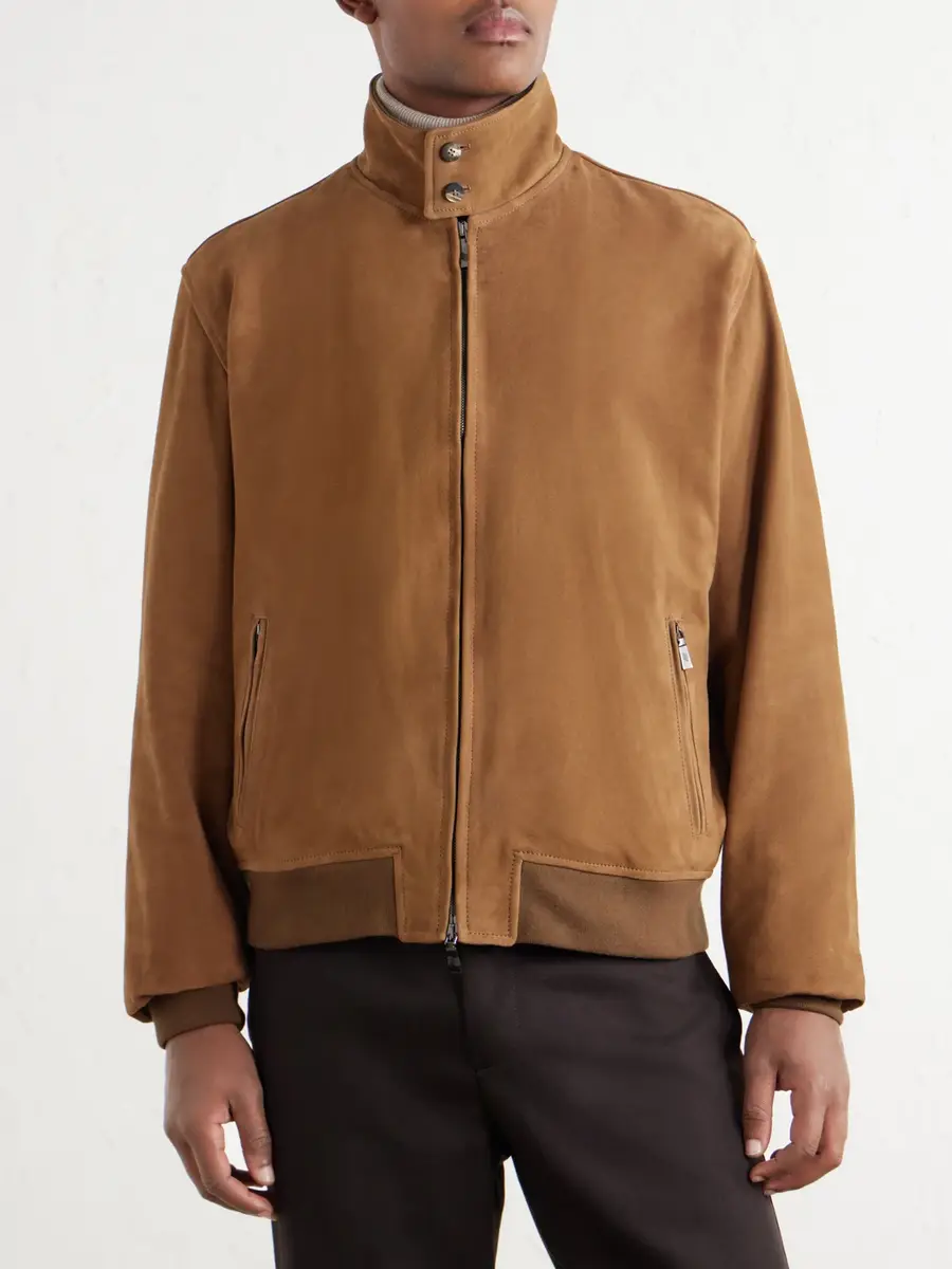 Frescobol Carioca Canela Suede Jacket - Men | Thumbnail 3