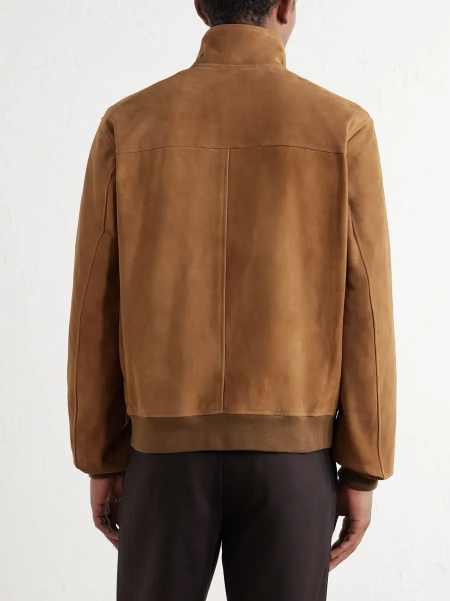 Frescobol Carioca Canela Suede Jacket - Men | Thumbnail 4