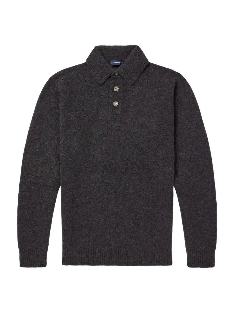 Cashmere and Silk-Blend Polo Shirt - Men Cashmere and Silk-Blend Polo Shirt - Men