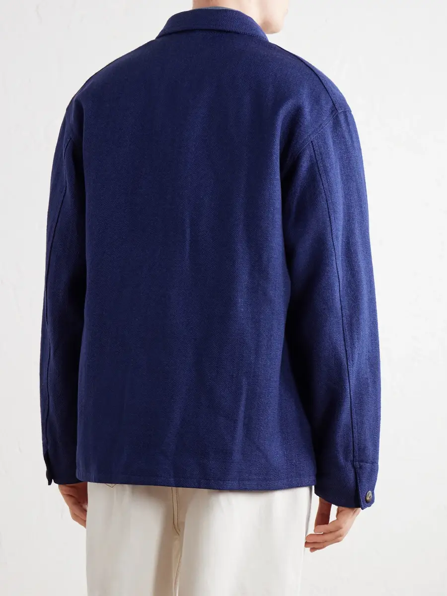 Visvim Baker Textured Wool and Linen-Blend Jacket - Men | Thumbnail 4 Visvim Baker Textured Wool and Linen-Blend Jacket - Men | Thumbnail 4