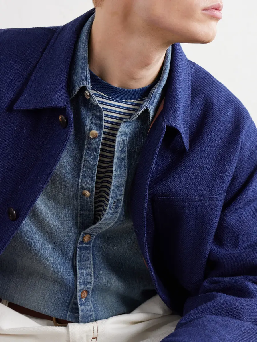 Visvim Baker Textured Wool and Linen-Blend Jacket - Men | Thumbnail 5 Visvim Baker Textured Wool and Linen-Blend Jacket - Men | Thumbnail 5