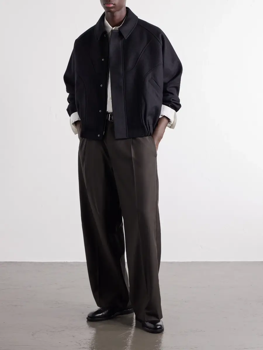 SAGE NATION Jiji Paneled Melton Wool Jacket - Men | Thumbnail 2 SAGE NATION Jiji Paneled Melton Wool Jacket - Men | Thumbnail 2