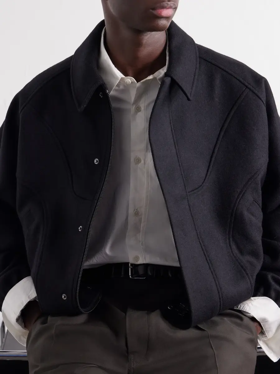 SAGE NATION Jiji Paneled Melton Wool Jacket - Men | Thumbnail 5 SAGE NATION Jiji Paneled Melton Wool Jacket - Men | Thumbnail 5
