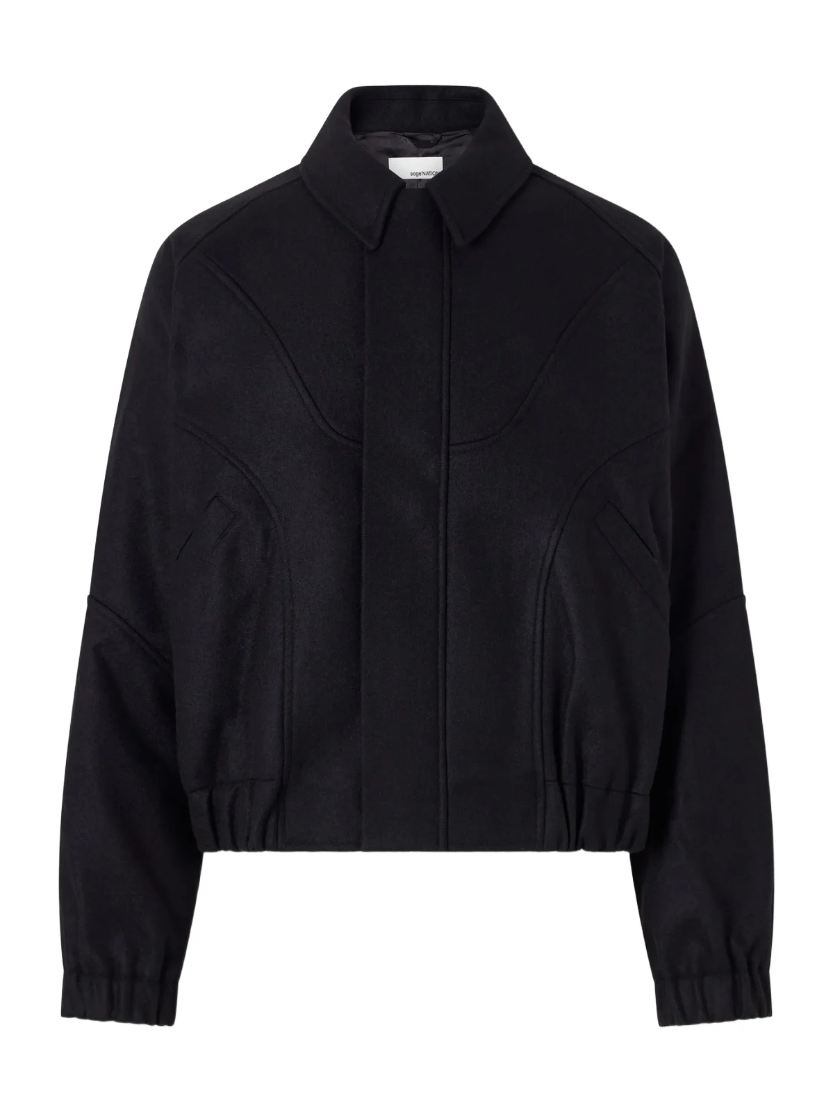 SAGE NATION Jiji Panelled Melton Wool Jacket - Men