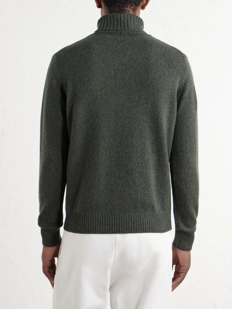 De Petrillo Merino Wool and Cashmere-Blend Rollneck Sweater - Men | Thumbnail 4 De Petrillo Merino Wool and Cashmere-Blend Rollneck Sweater - Men | Thumbnail 4