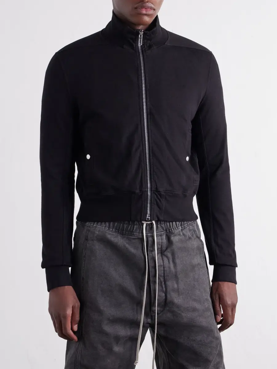 DRKSHDW by Rick Owens Rev Cotton-Jersey Zip-Up Sweatshirt - Men | Thumbnail 3 DRKSHDW by Rick Owens Rev Cotton-Jersey Zip-Up Sweatshirt - Men | Thumbnail 3