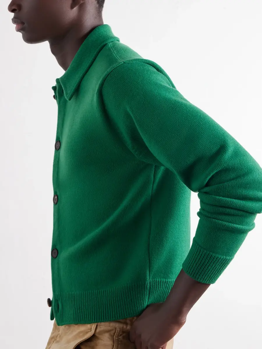 Auralee Wool Cardigan - Men | Thumbnail 5 Auralee Wool Cardigan - Men | Thumbnail 5