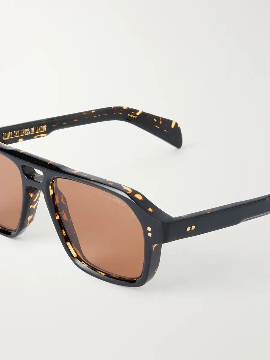 Cutler and Gross GR15 Aviator-Style Tortoiseshell Acetate Sunglasses - Men | Thumbnail 3