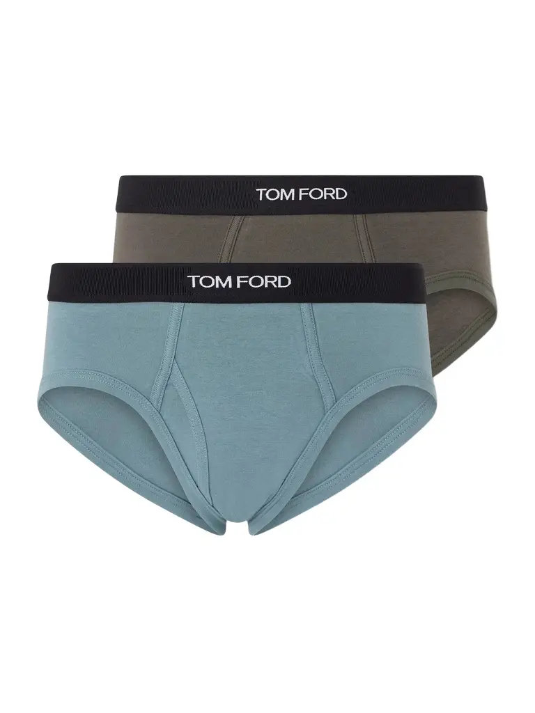 Tom Ford Two-Pack Stretch-Cotton Briefs - Men