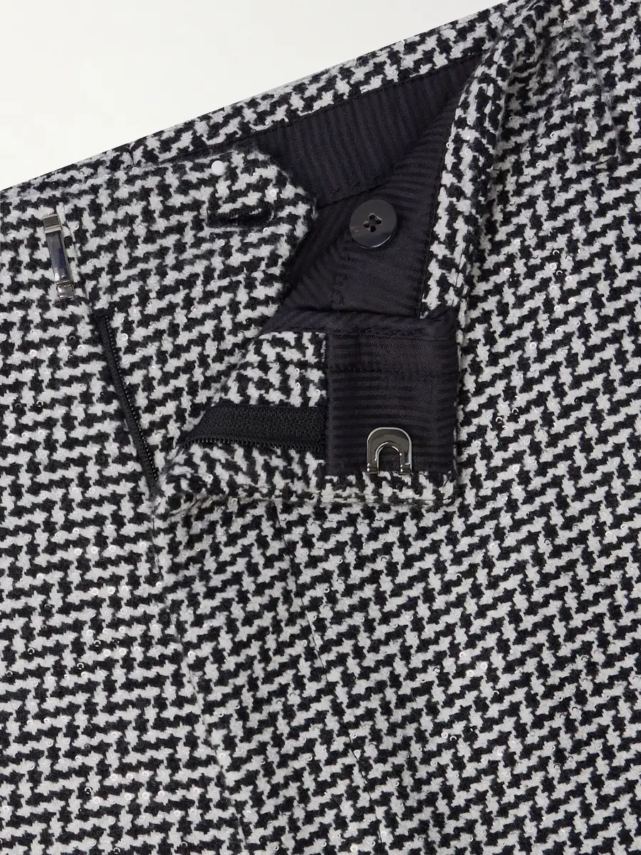 Tom Ford Straight-Leg Sequin-Detailed Houndstooth Wool-Blend Suit Trousers - Men | Thumbnail 6 Tom Ford Straight-Leg Sequin-Detailed Houndstooth Wool-Blend Suit Trousers - Men | Thumbnail 6