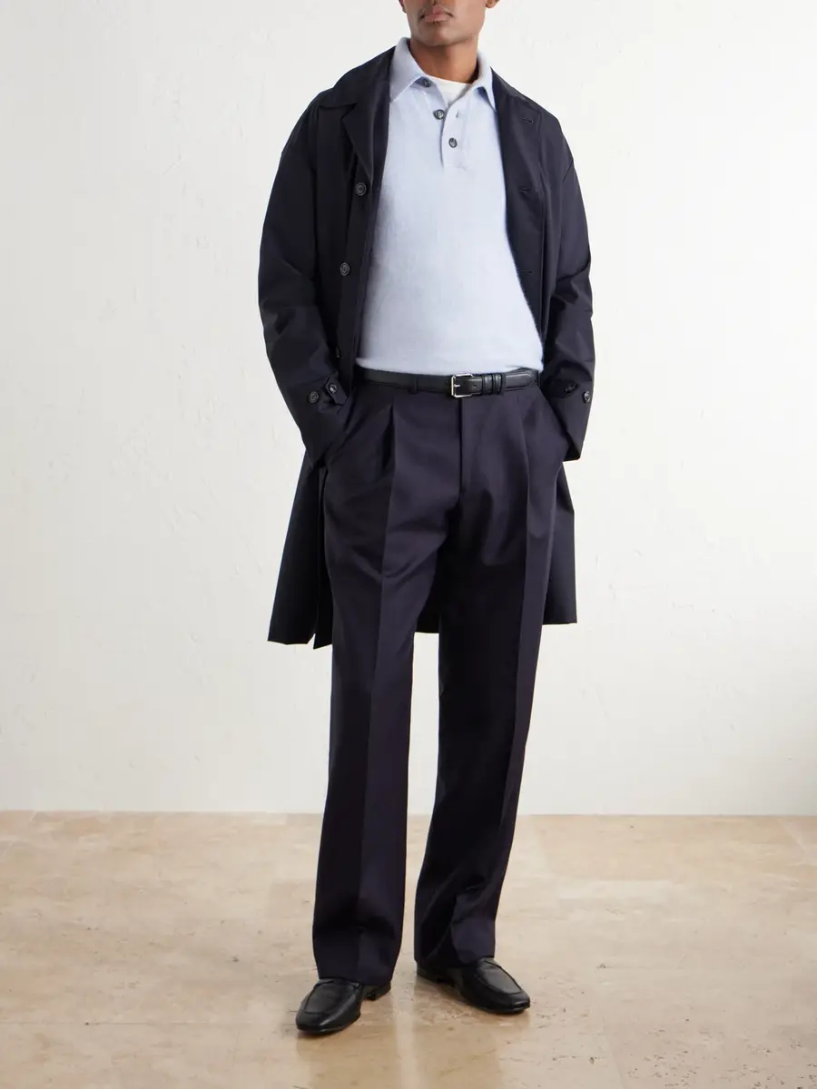 Thom Sweeney Cashmere and Silk-Blend Polo Shirt - Men | Thumbnail 2 Thom Sweeney Cashmere and Silk-Blend Polo Shirt - Men | Thumbnail 2