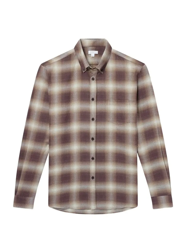 Checked Cotton-Flannel Shirt - Men Checked Cotton-Flannel Shirt - Men