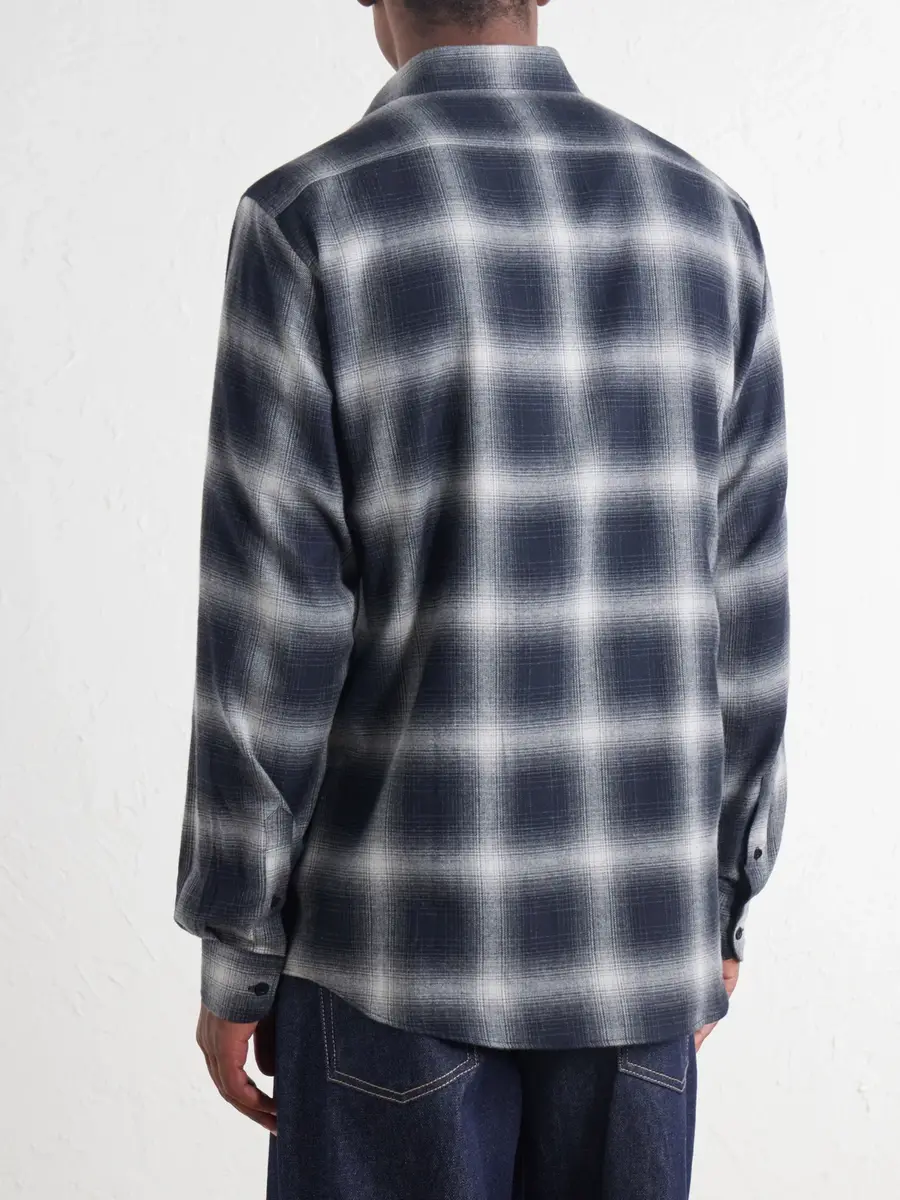 Sunspel Checked Cotton-Flannel Shirt - Men | Thumbnail 4