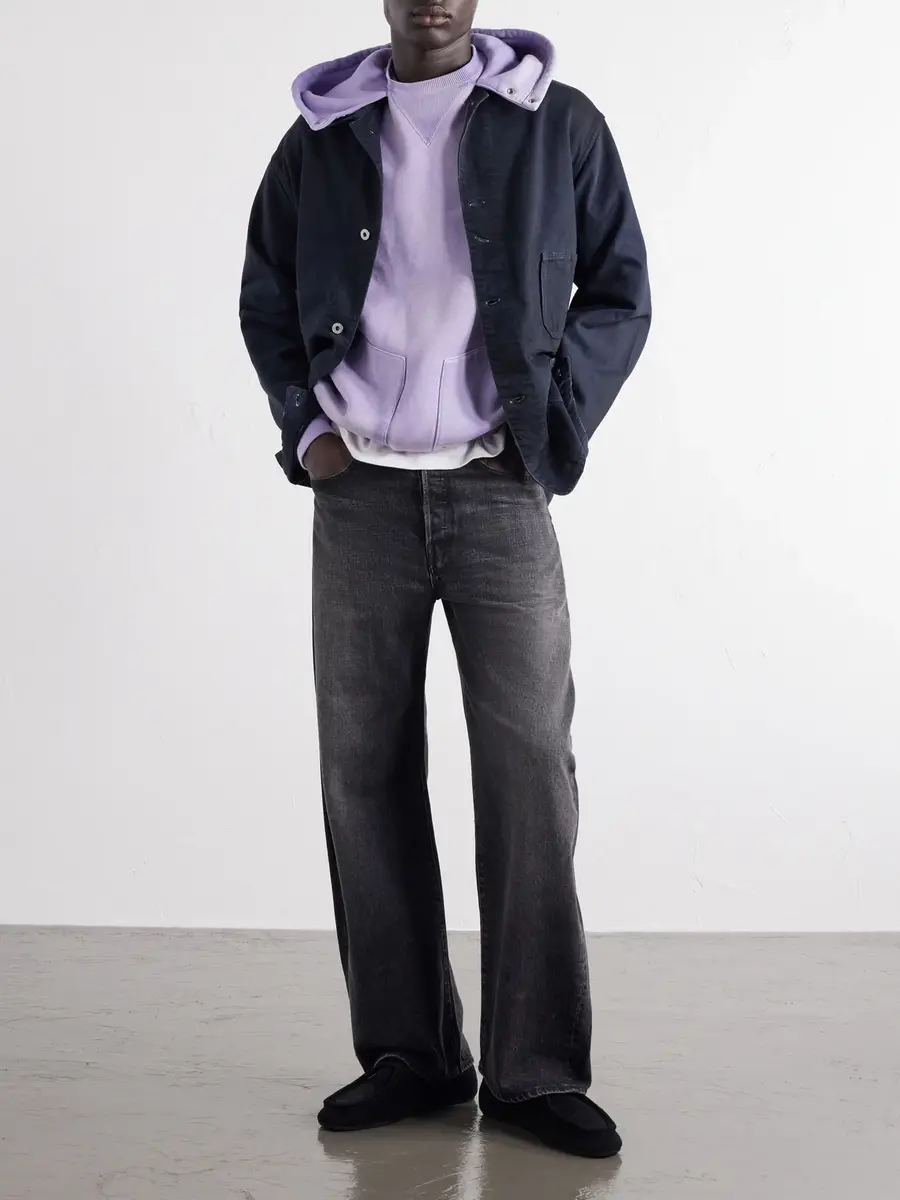 A.PRESSE Cotton-Jersey Hoddie - Men | Thumbnail 2