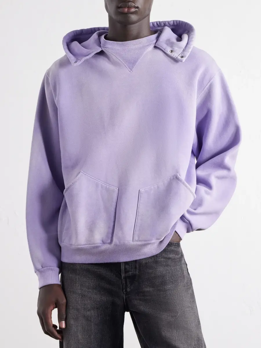 A.PRESSE Cotton-Jersey Hoddie - Men | Thumbnail 3