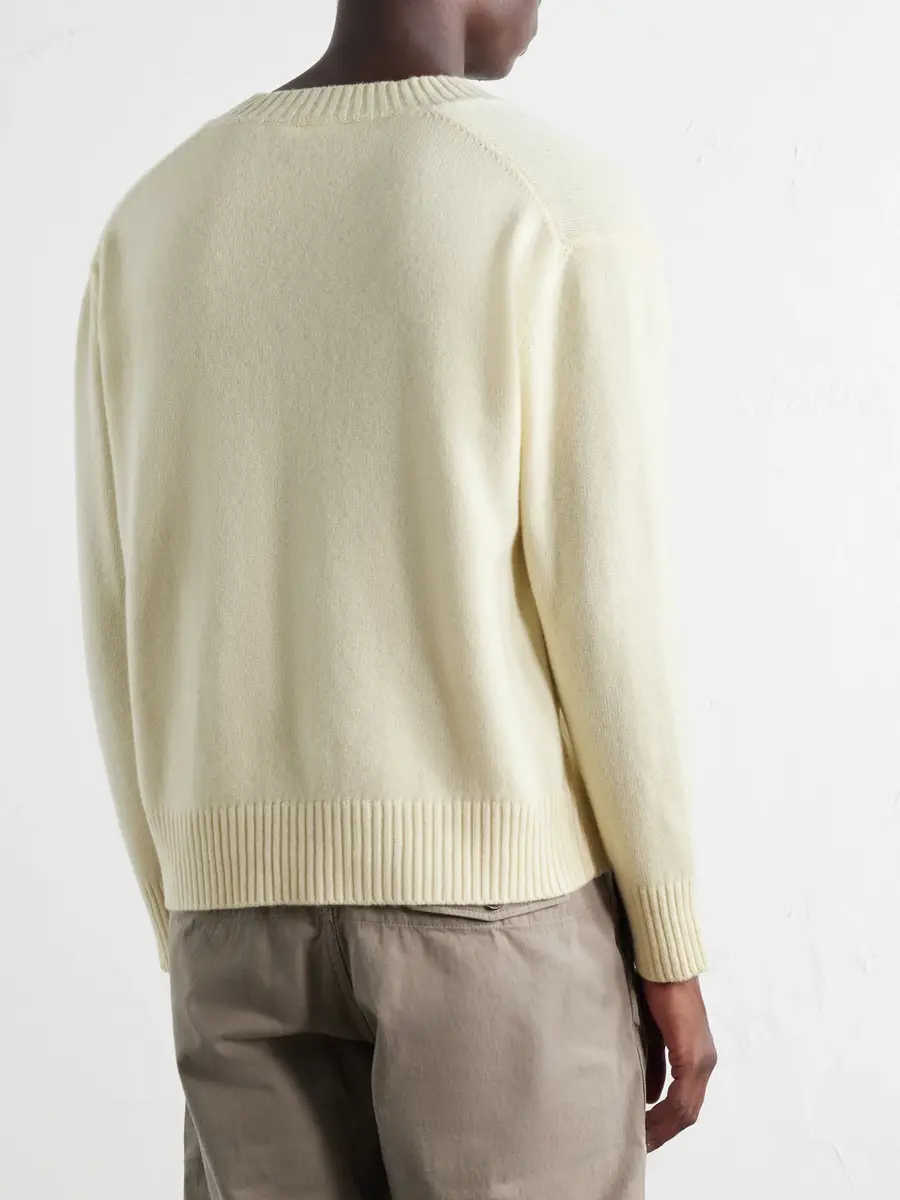 Second/Layer Vexed Wool and Cashmere-Blend Sweater - Men | Thumbnail 4