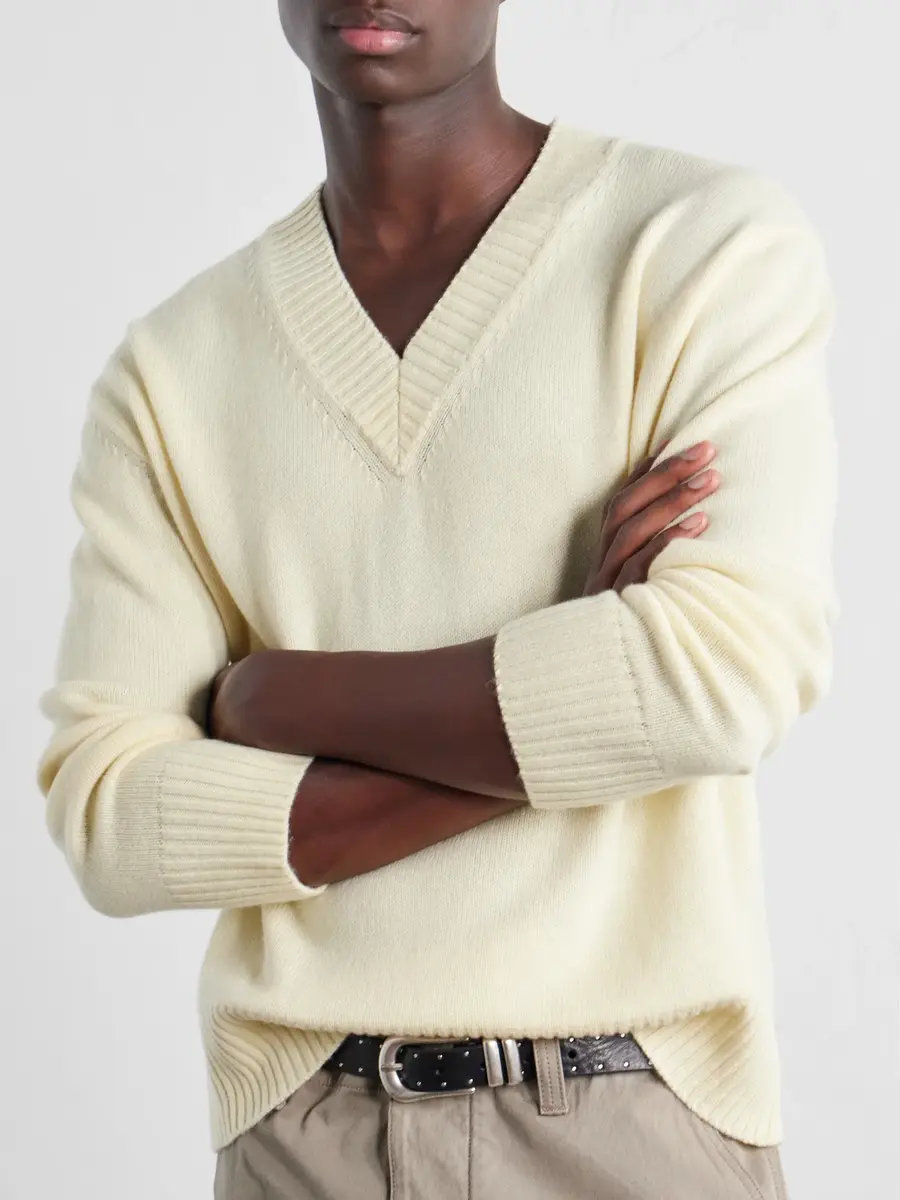 Second/Layer Vexed Wool and Cashmere-Blend Sweater - Men | Thumbnail 5
