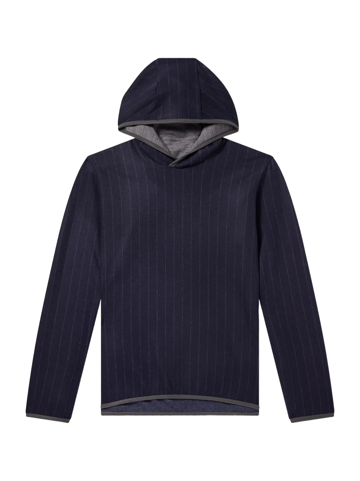 Sease Drone Pinstriped Wool-Blend Jersey Hoodie - Men