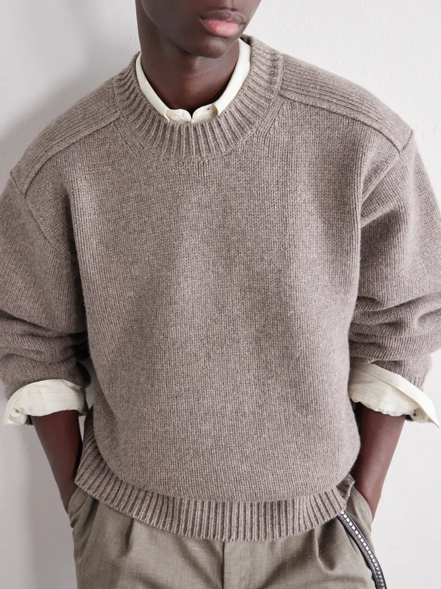 Studio Nicholson Yak and Merino Wool-Blend Sweater - Men | Thumbnail 5 Studio Nicholson Yak and Merino Wool-Blend Sweater - Men | Thumbnail 5