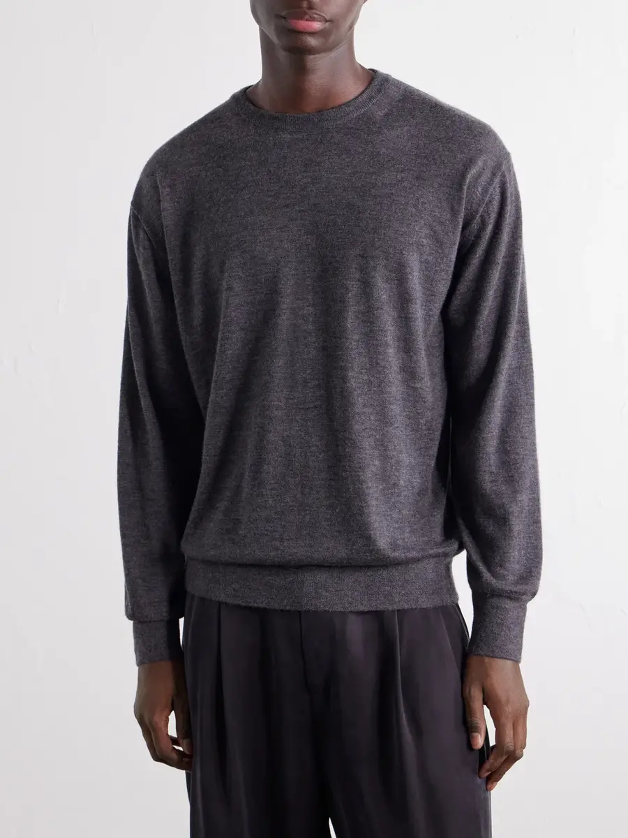 Auralee Cashmere Sweater - Men | Thumbnail 3 Auralee Cashmere Sweater - Men | Thumbnail 3