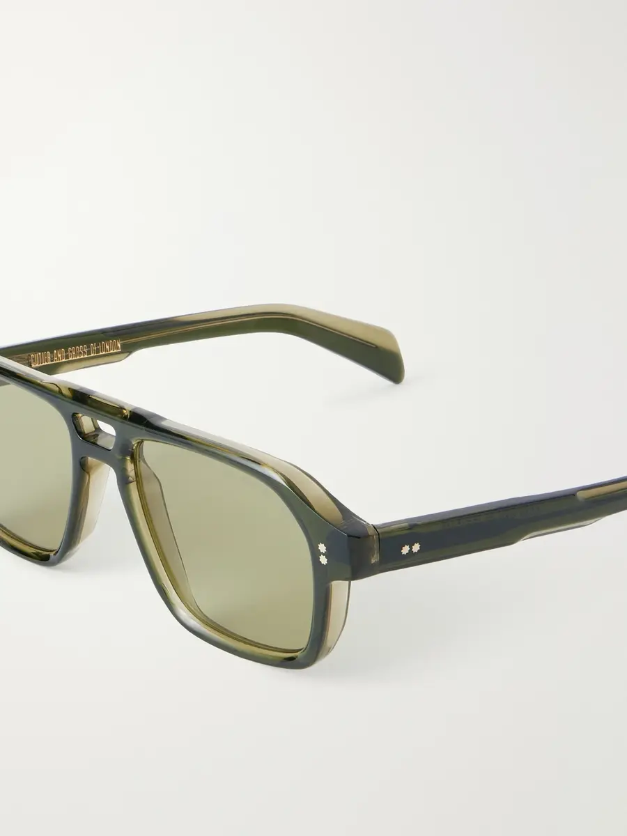 Cutler and Gross GR15 Aviator-Style Acetate Sunglasses - Men | Thumbnail 3