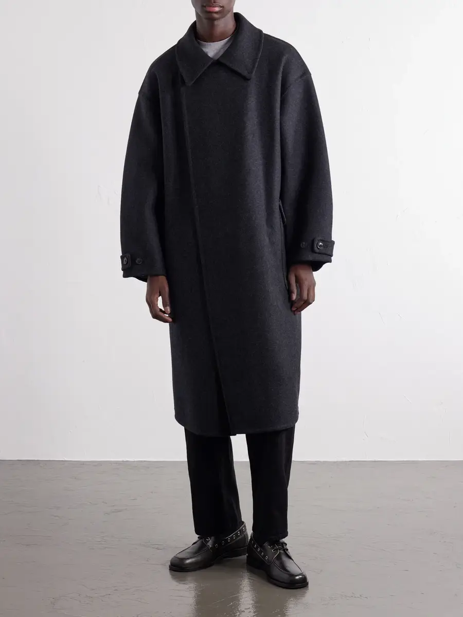 YOKE Double-Breasted Wool and Cashmere-Blend Felt Coat - Men | Thumbnail 3 YOKE Double-Breasted Wool and Cashmere-Blend Felt Coat - Men | Thumbnail 3
