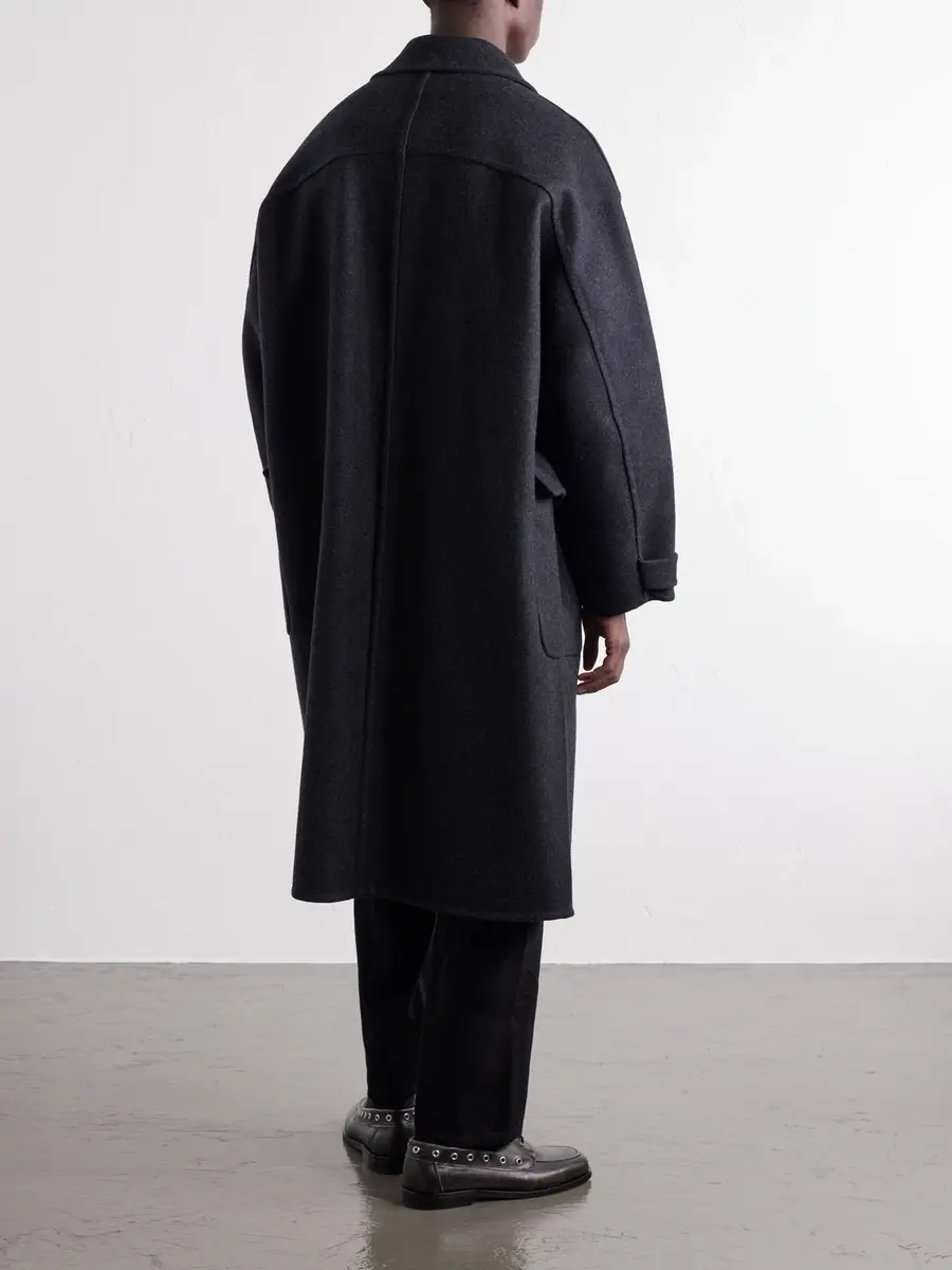 YOKE Double-Breasted Wool and Cashmere-Blend Felt Coat - Men | Thumbnail 4 YOKE Double-Breasted Wool and Cashmere-Blend Felt Coat - Men | Thumbnail 4