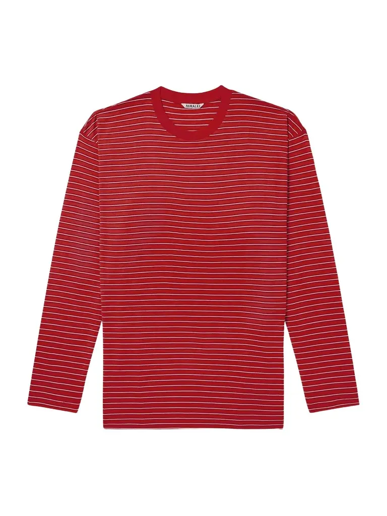 Auralee Striped Wool-Jersey T-Shirt - Men
