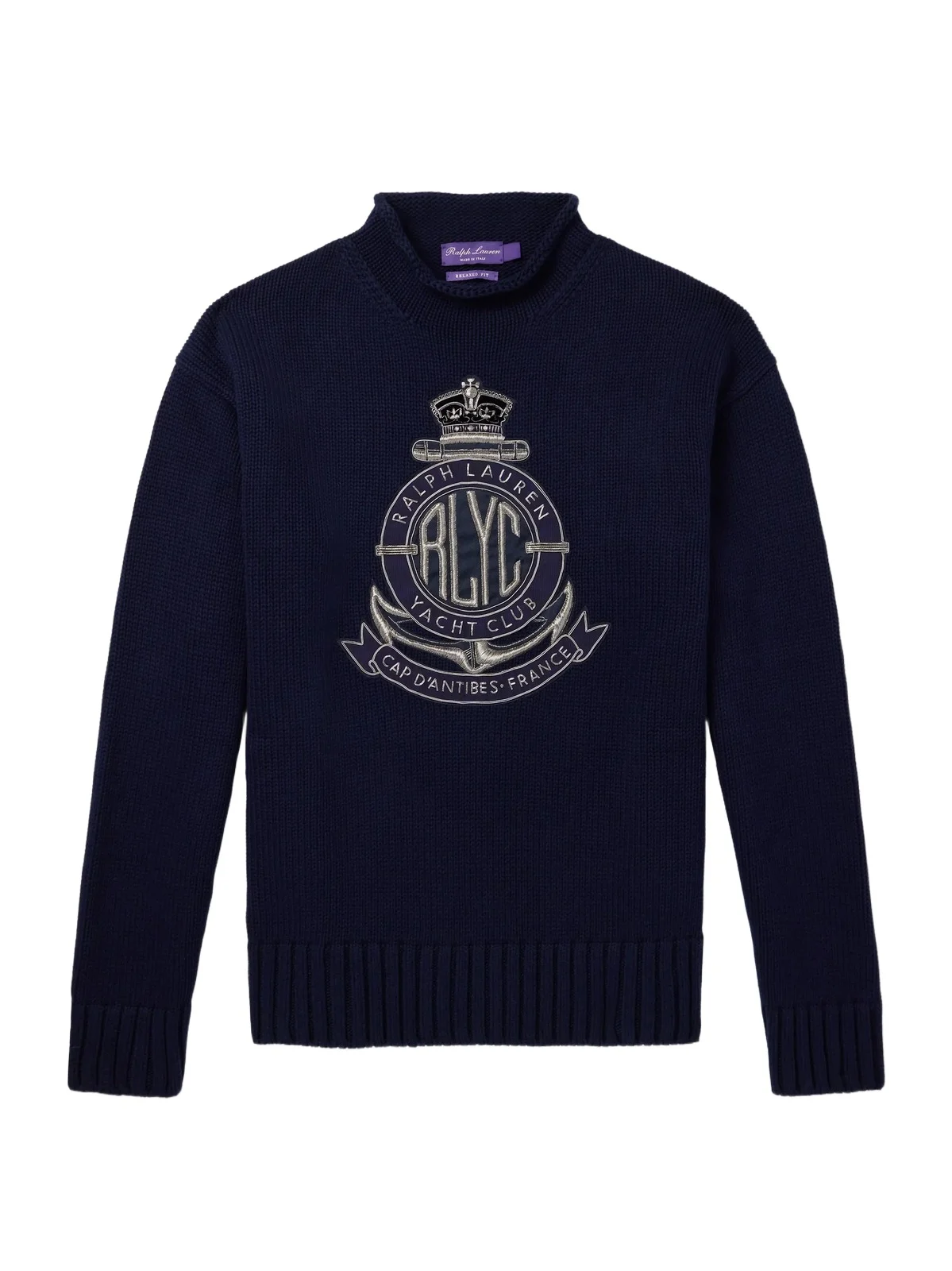 Logo-Appliquéd Cotton-Blend Sweater - Men Logo-Appliquéd Cotton-Blend Sweater - Men