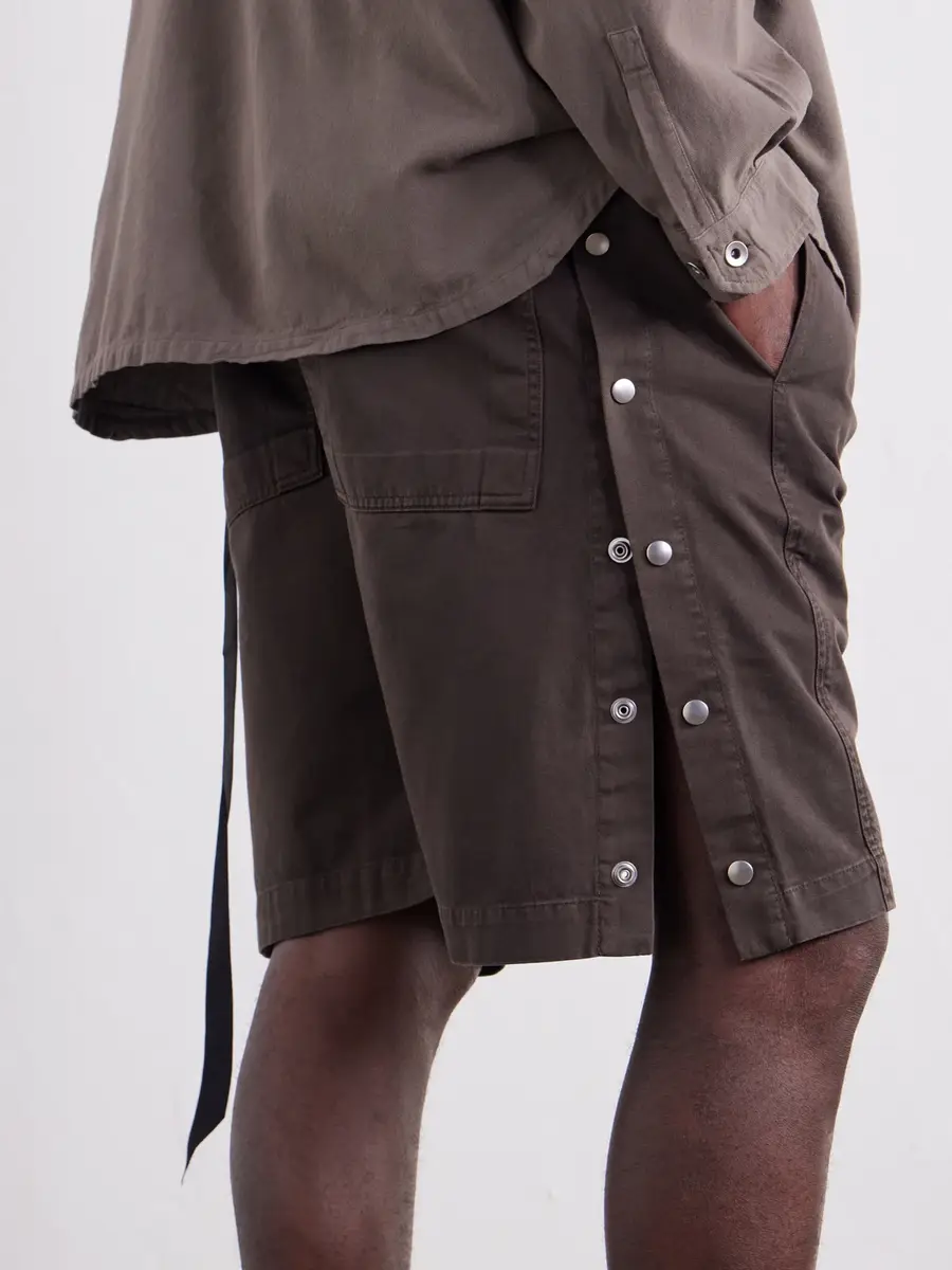 DRKSHDW by Rick Owens Pusher Straight-Leg Cotton-Twill Shorts - Men | Thumbnail 5 DRKSHDW by Rick Owens Pusher Straight-Leg Cotton-Twill Shorts - Men | Thumbnail 5