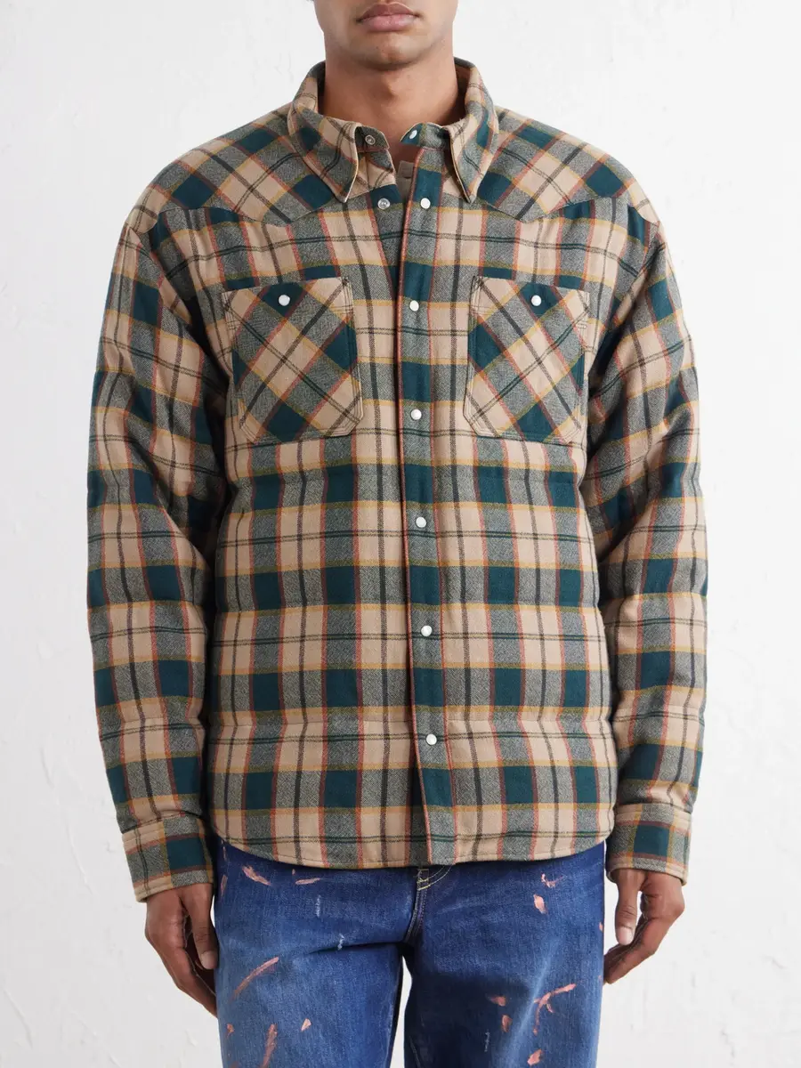 Visvim Kerchief Checked Wool and Linen-Blend Down Jacket - Men | Thumbnail 3 Visvim Kerchief Checked Wool and Linen-Blend Down Jacket - Men | Thumbnail 3