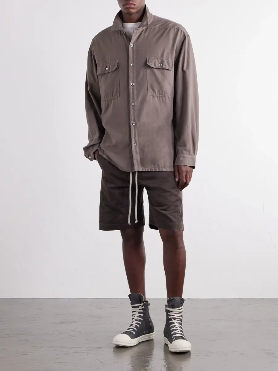 DRKSHDW by Rick Owens Jumbo Cotton-Twill Shirt - Men | Thumbnail 2 DRKSHDW by Rick Owens Jumbo Cotton-Twill Shirt - Men | Thumbnail 2