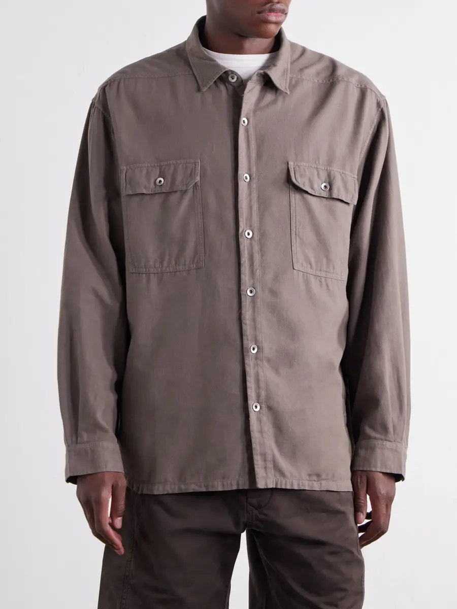 DRKSHDW by Rick Owens Jumbo Cotton-Twill Shirt - Men | Thumbnail 3 DRKSHDW by Rick Owens Jumbo Cotton-Twill Shirt - Men | Thumbnail 3