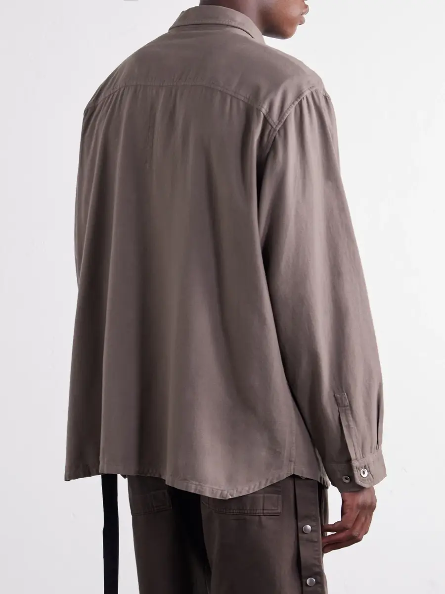 DRKSHDW by Rick Owens Jumbo Cotton-Twill Shirt - Men | Thumbnail 4 DRKSHDW by Rick Owens Jumbo Cotton-Twill Shirt - Men | Thumbnail 4