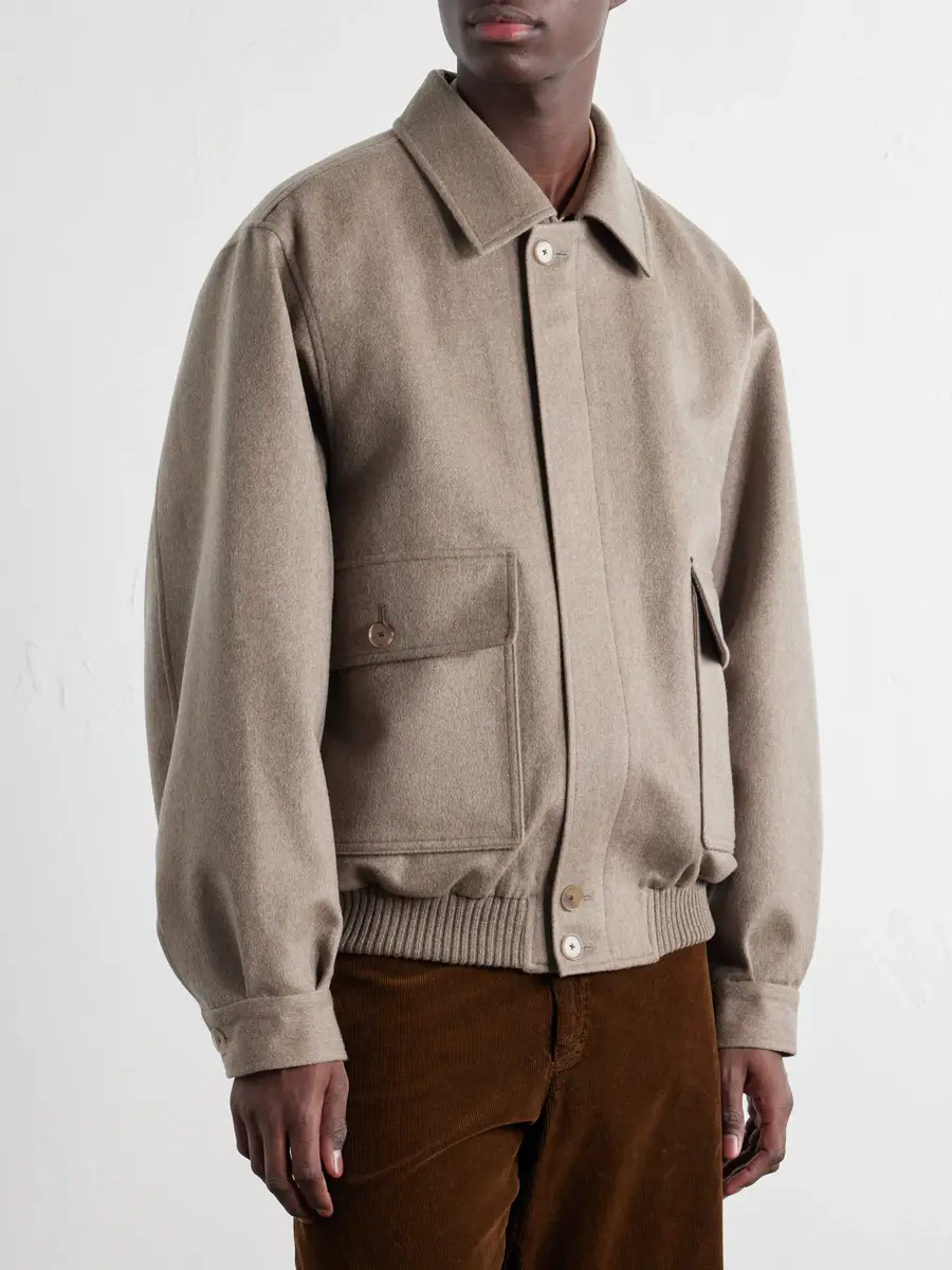 Auralee Cashmere Blouson Jacket - Men | Thumbnail 3