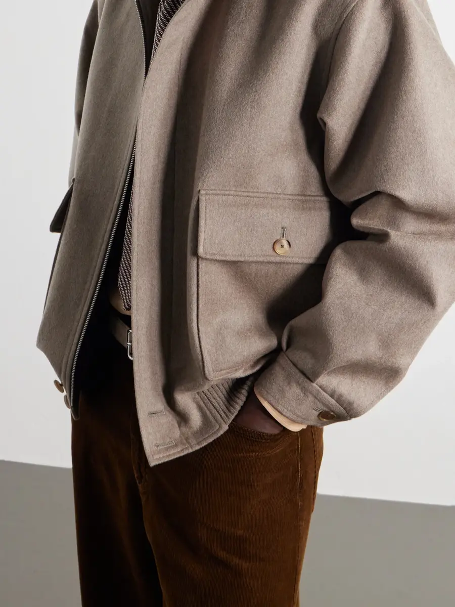 Auralee Cashmere Blouson Jacket - Men | Thumbnail 6