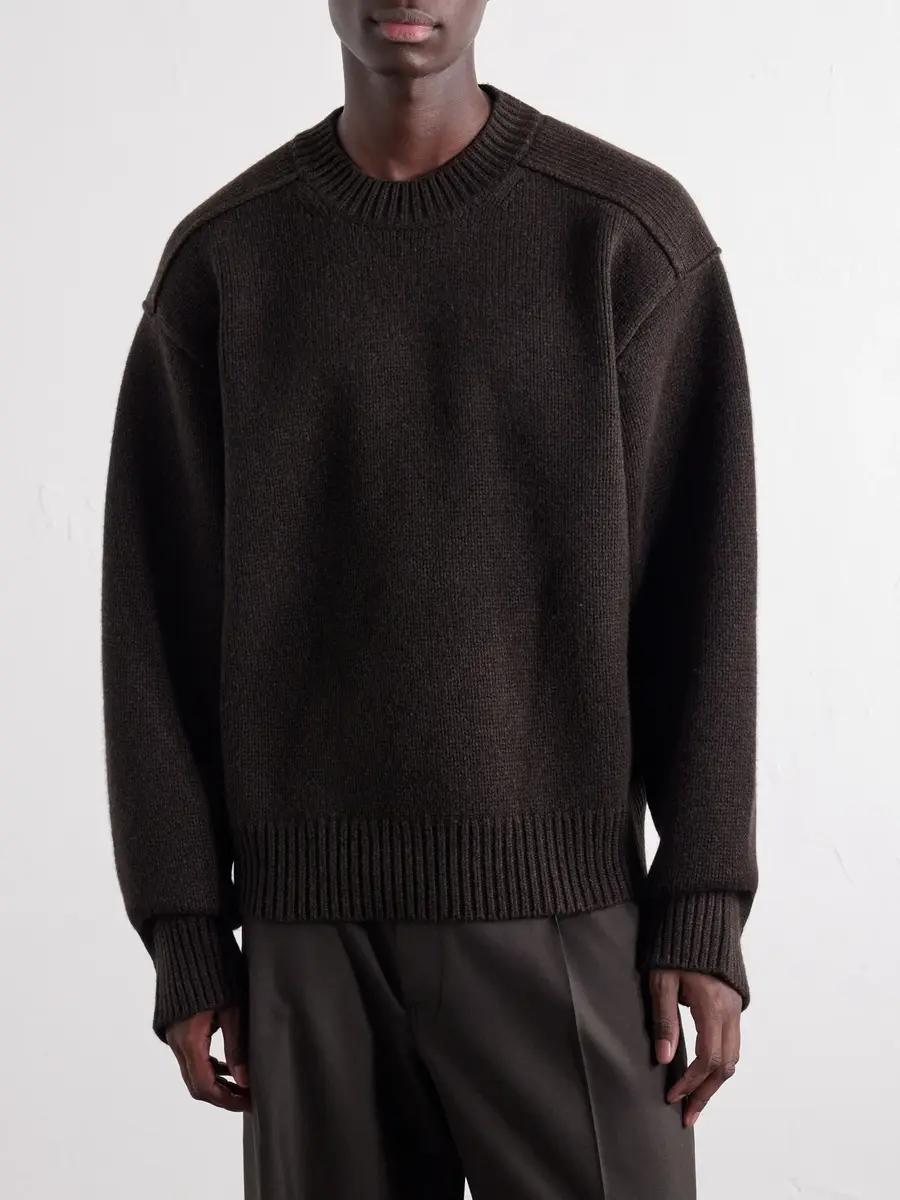 Studio Nicholson Yak and Merino Wool-Blend Sweater - Men | Thumbnail 3 Studio Nicholson Yak and Merino Wool-Blend Sweater - Men | Thumbnail 3