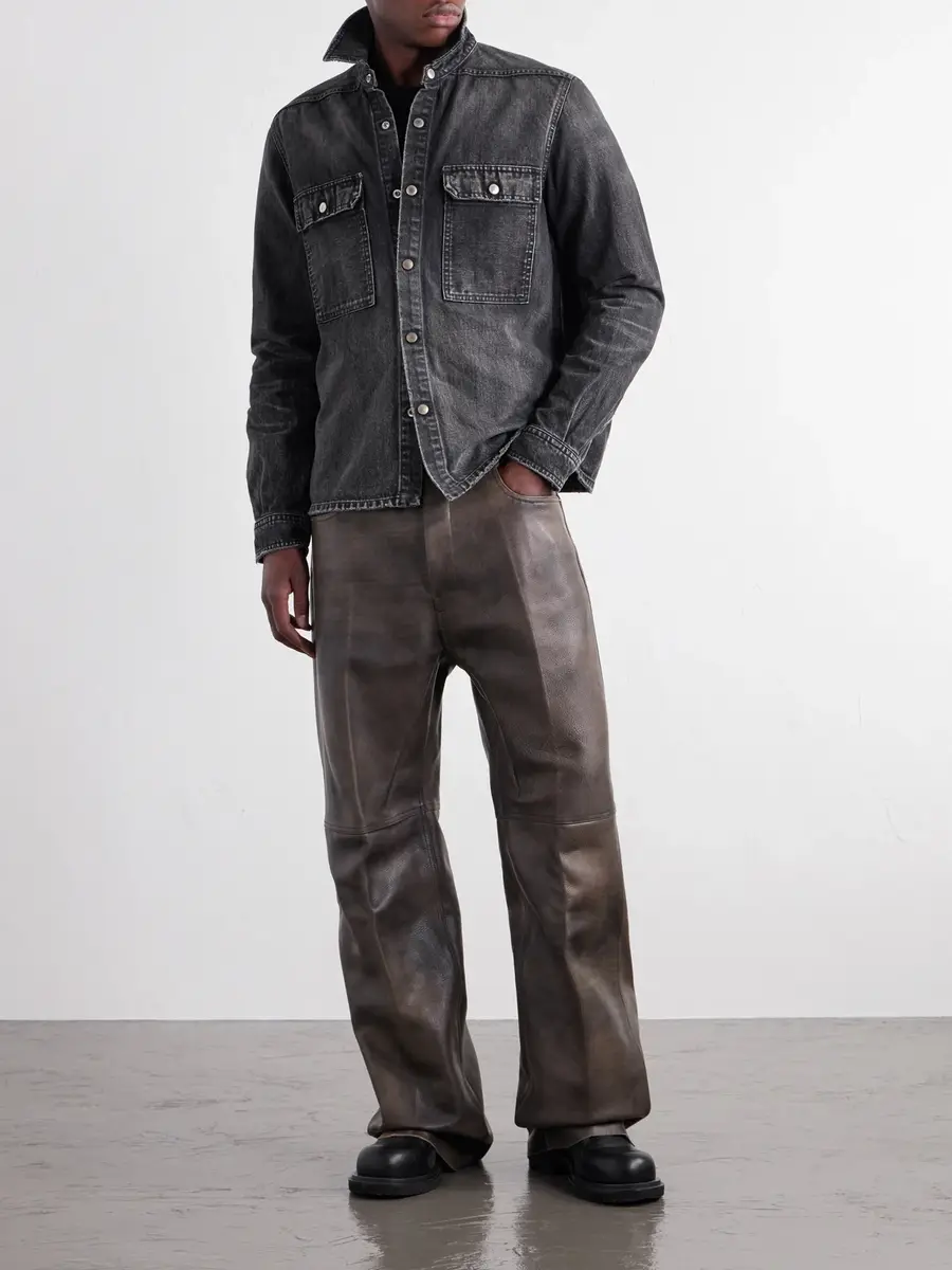 DRKSHDW by Rick Owens Denim Overshirt - Men | Thumbnail 2